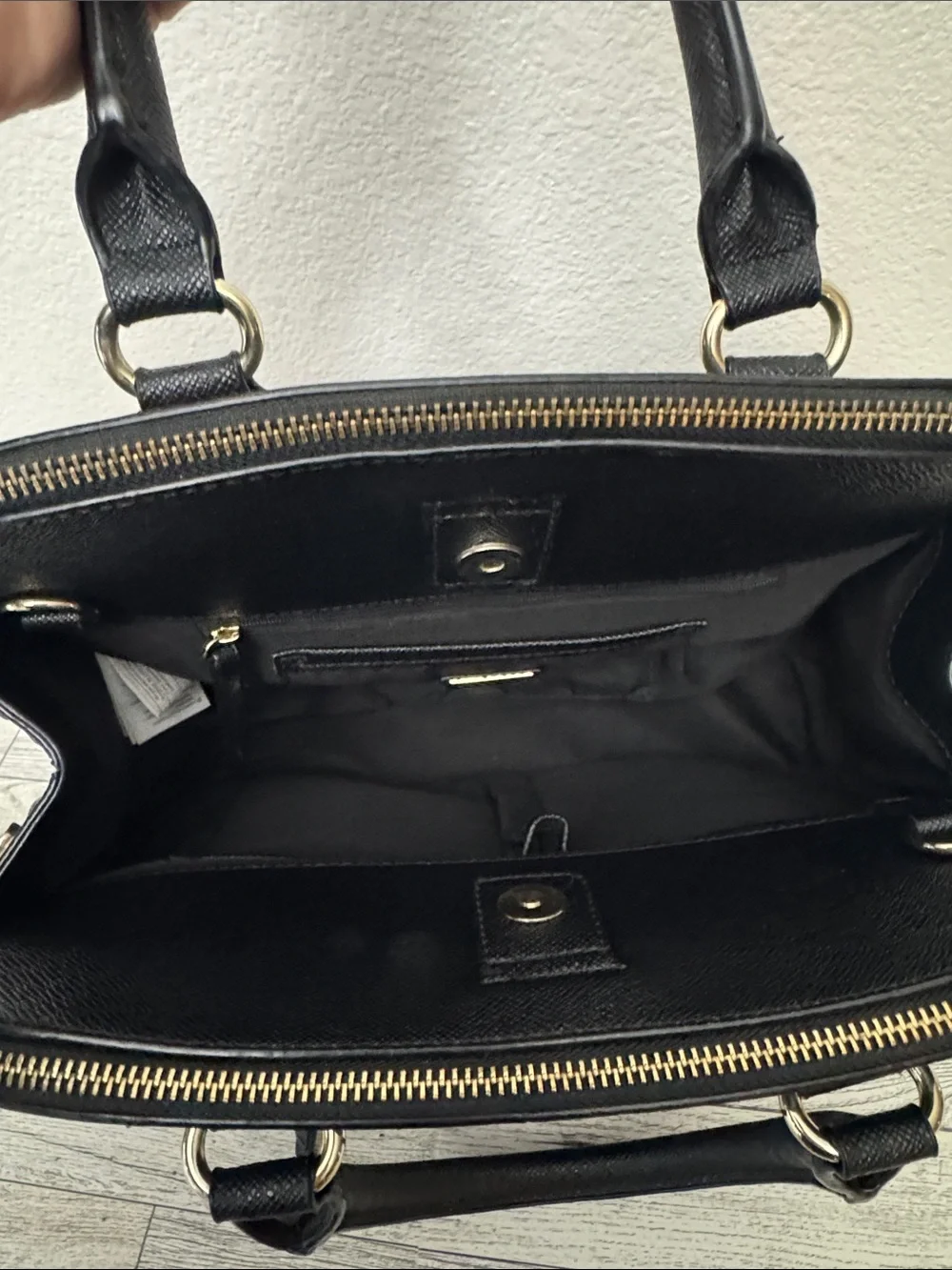 Aldo Black Structured Satchel